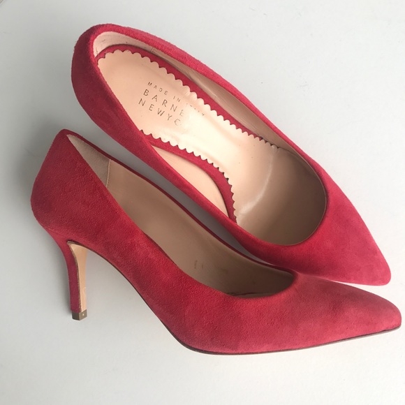 NWOT Barneys New York Milly Red Suede Pumps 👠 - Picture 7 of 8